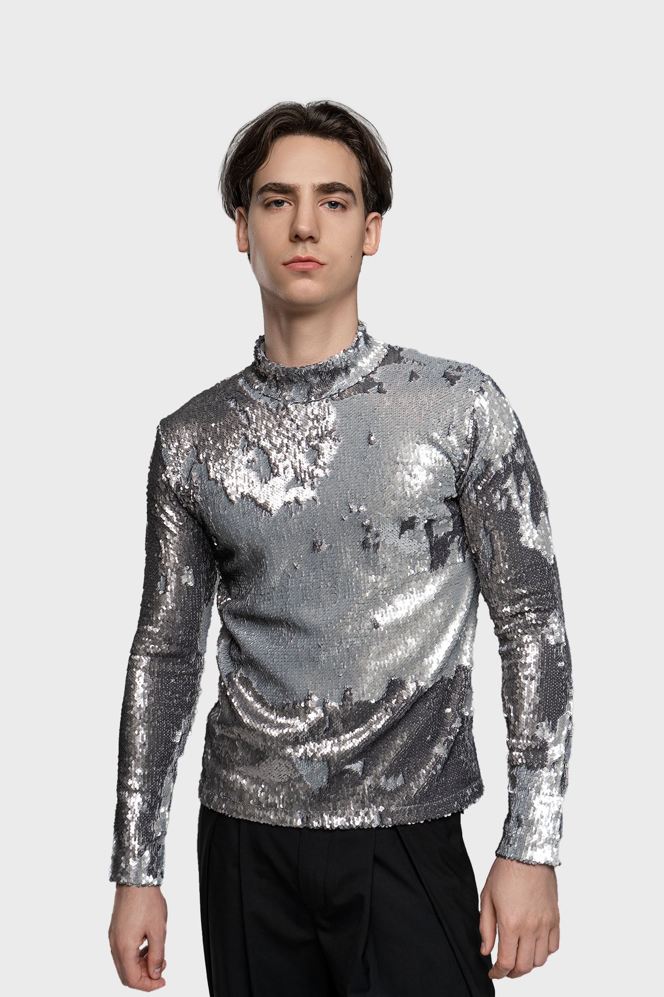 Glitter Turtleneck – Mix Amazon.com: Eandarui Woman Shiny Turtleneck Tank Top Sequin