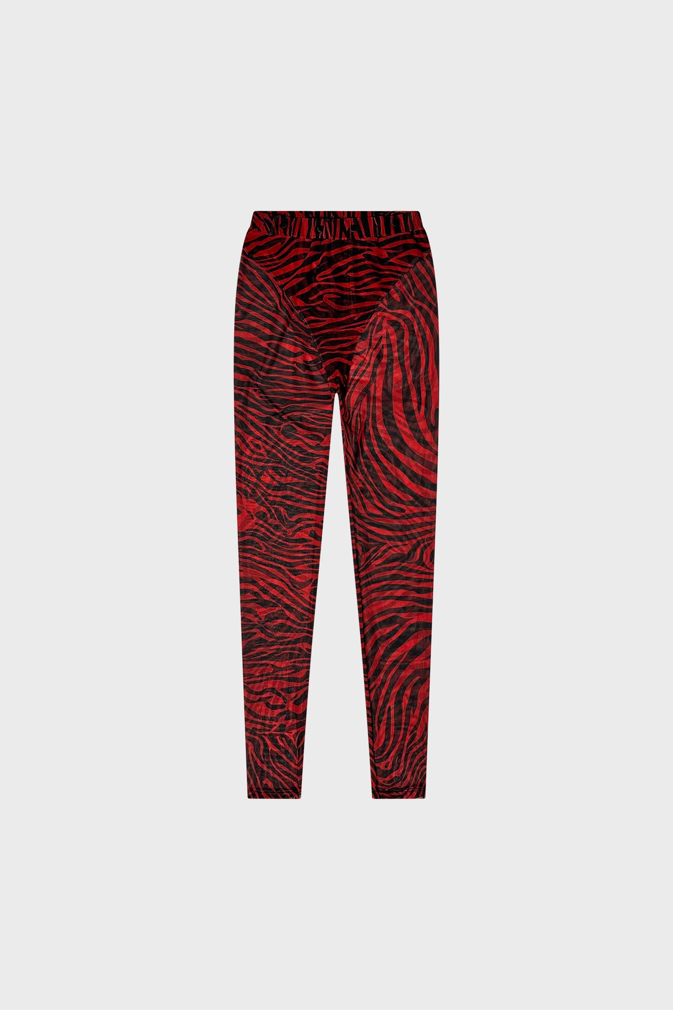 Red zebra leggins