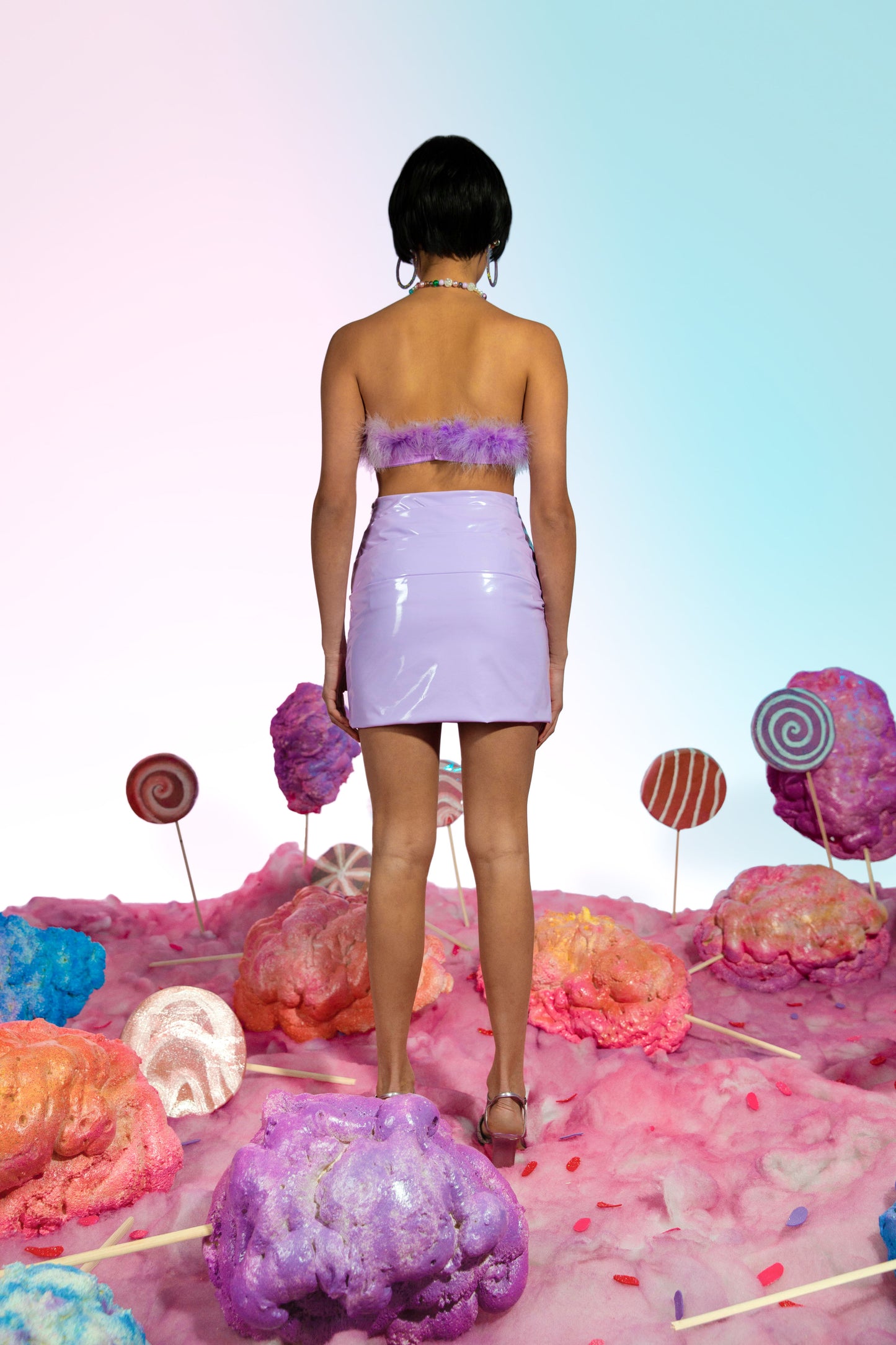 Purple candy skirt