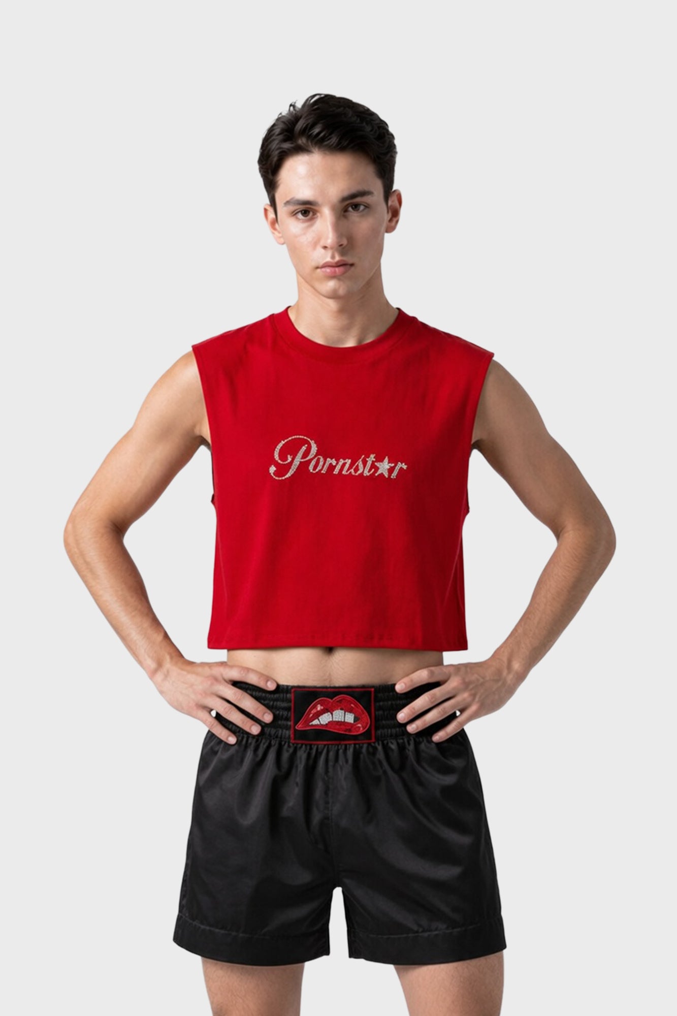 Pornstar crop tank top